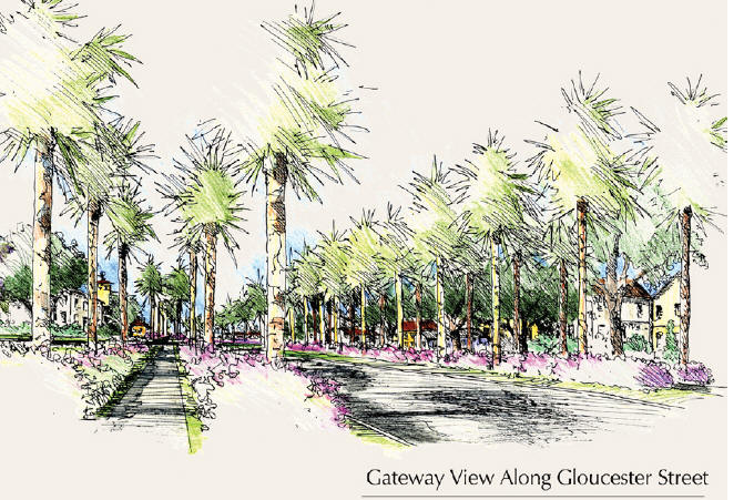 Gateway View Along Gloucester Street